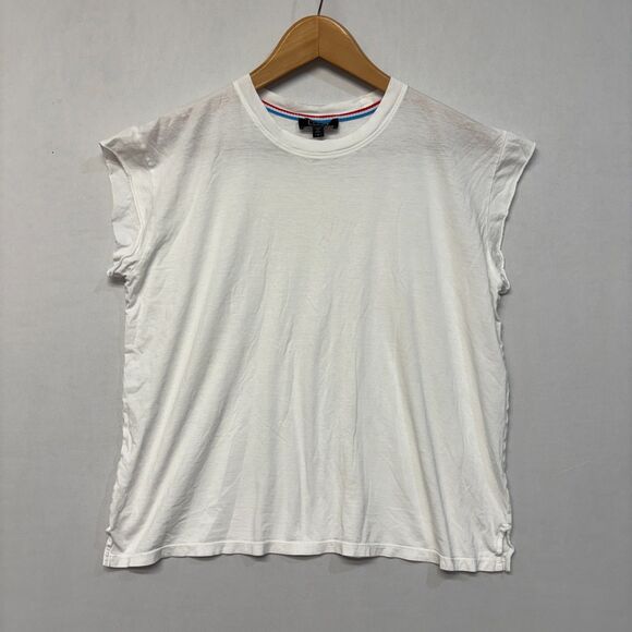 AYR Women Short Sleeve Oversized Tee T-Shirt Top Size Small White C041 -22 - Picture 1 of 12